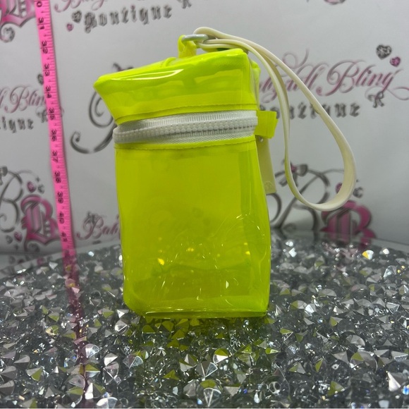 Drunk Elephant Handbags - Drunk elephant bag seethrough transparent Neon Yellow Clear Vinyl Cosmetic Pouch